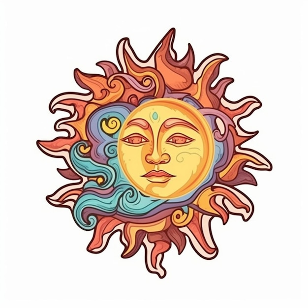 vector of the sun