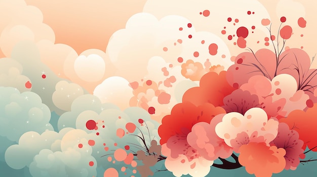 vector_sunshine_background_in_warm_tones