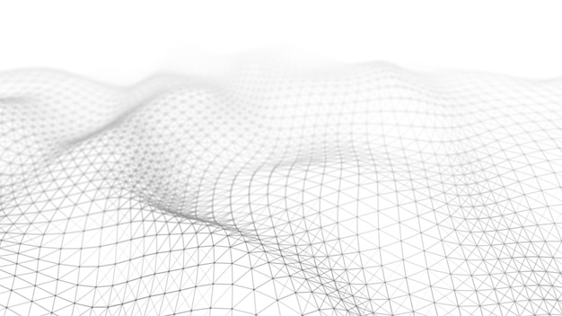 Vector technische achtergrond Plexus effect Abstracte veelhoekige achtergrond met aansluitende punten en lijnen Verbindingstechnologie achtergrond