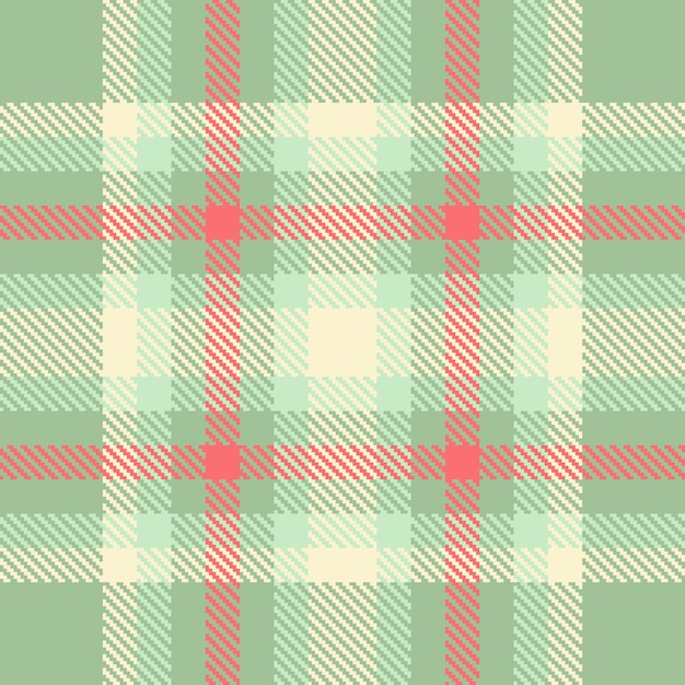 Vector textile pattern of fabric check tartan with a background plaid seamless texture