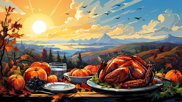 vector thanksgiving background