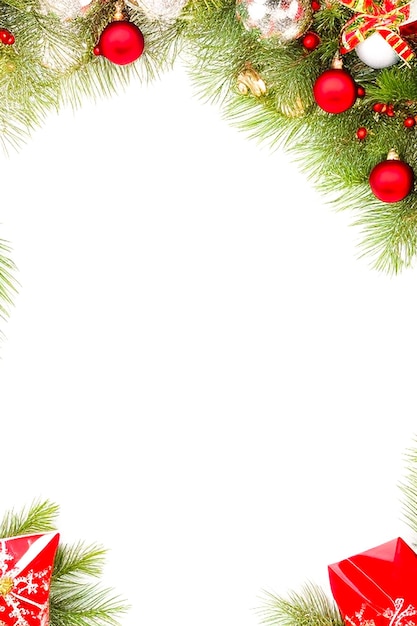 vector transparent background with christmas decoration Generated by AI