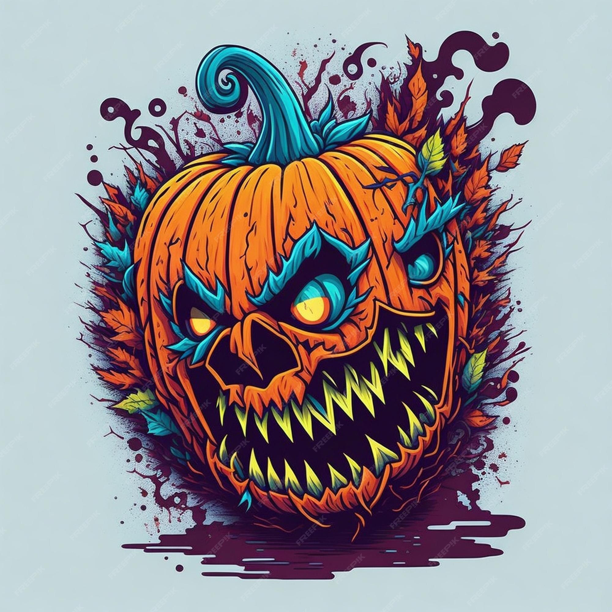 Halloween vector illustration of a mandrake fotomural • fotomurais