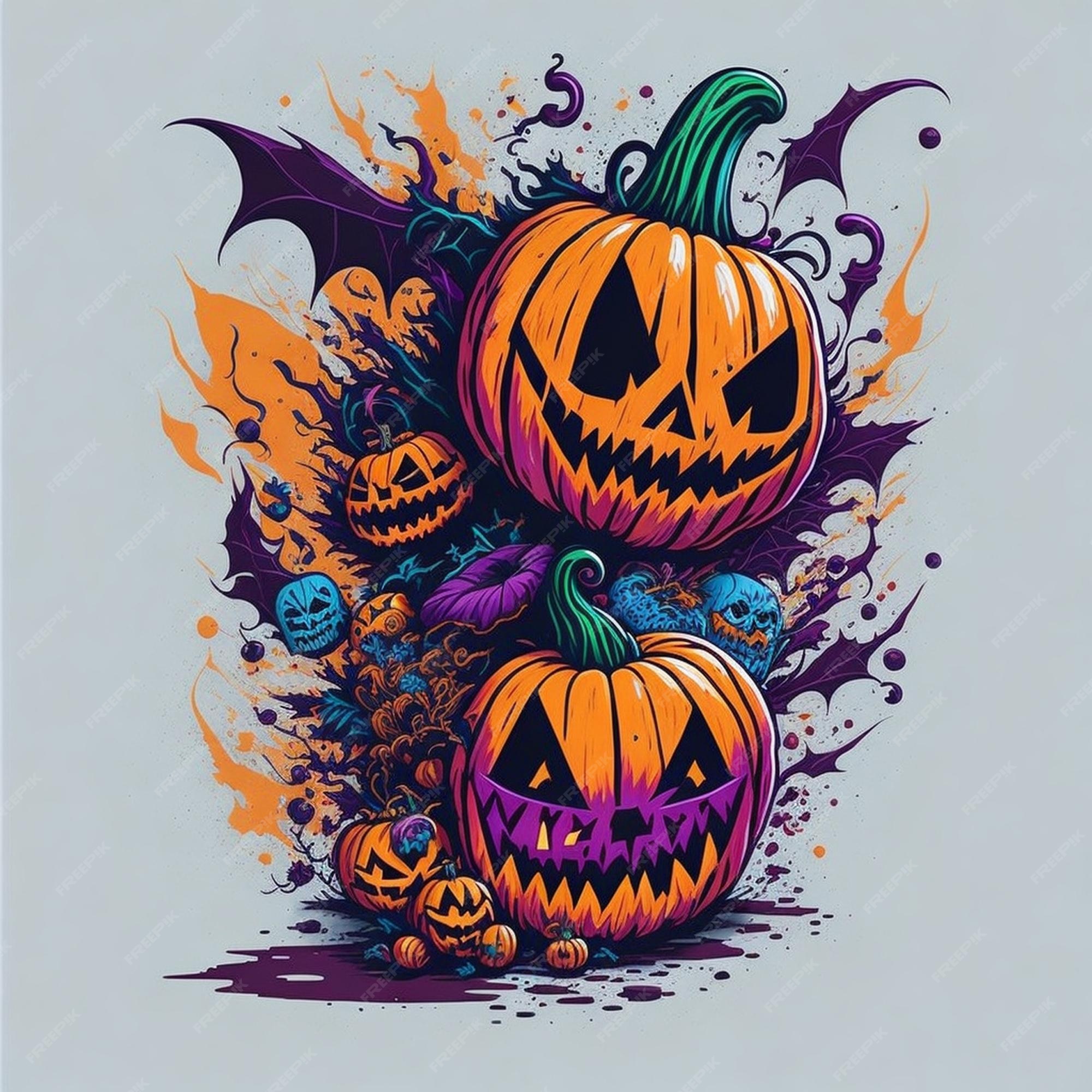 Halloween vector illustration of a mandrake fotomural • fotomurais