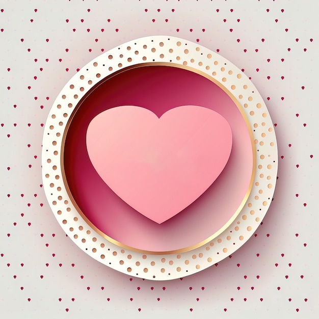 vector Valentine background with hearts