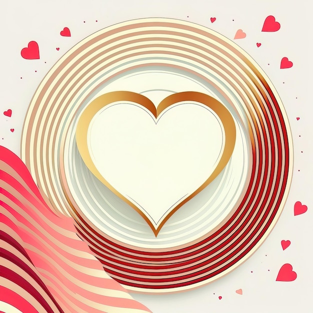 vector Valentine background with hearts