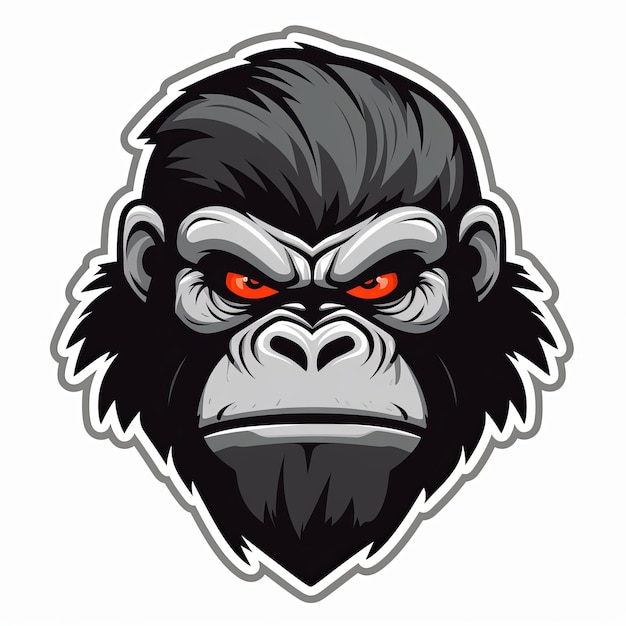 Vector van gorilla mascotte logo ontwerp