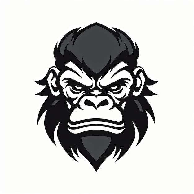 Foto vector van gorilla mascotte logo ontwerp