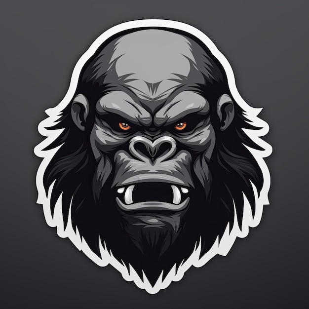 Vector van gorilla mascotte logo ontwerp