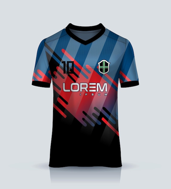 Foto disegno di maglia vettoriale per il design di magliette sportive di sublimazione