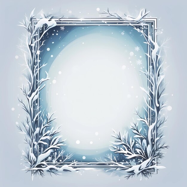 Photo vector winter frame