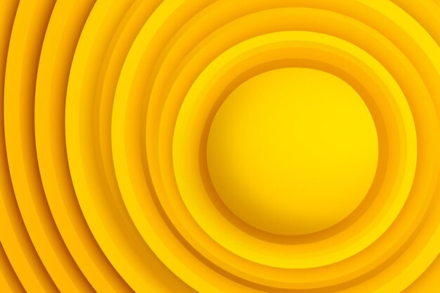 Vector yellow geometric circular shape background