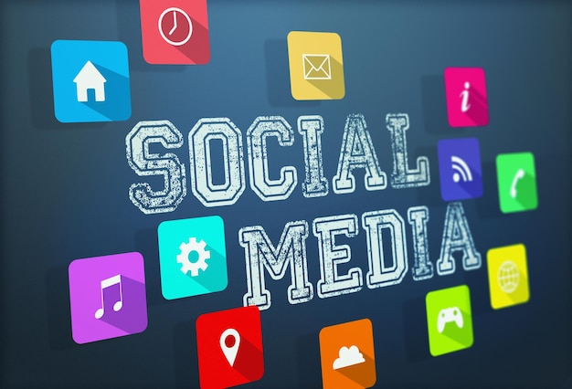 Vectordashboard- of app-pictogrammen voor sociale media, online netwerken of digitale communicatie Tijdinstellingen locatie of emoji-afbeelding met mobiele wifi-gaming of muziekteken voor berichten in de cloud