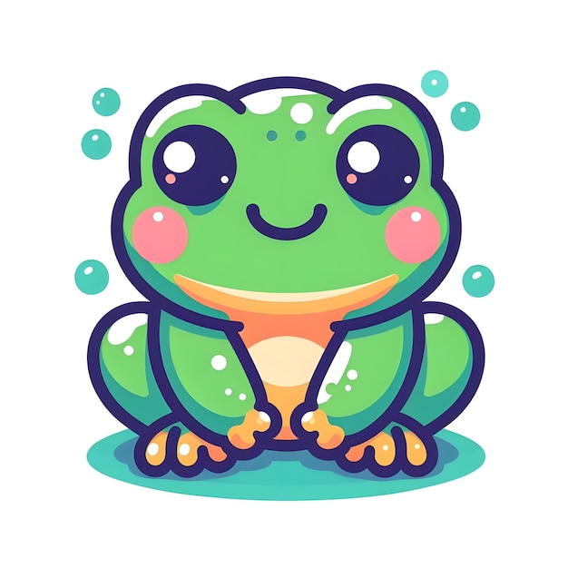 Vectorfrog cartoon illustration