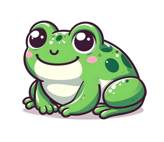Vectorfrog cartoon illustration