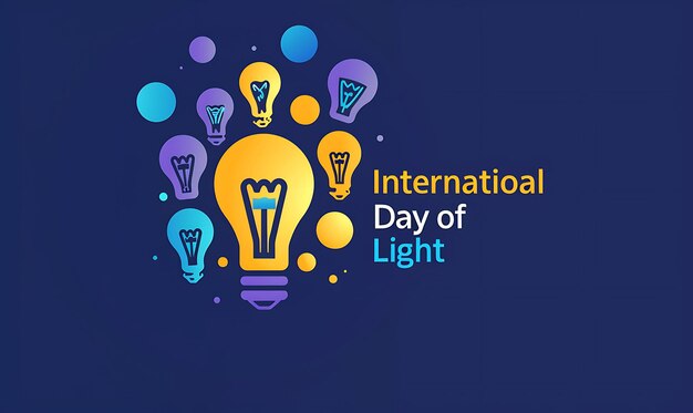 Vectorgrafiek voor de Internationale Dag van het Licht