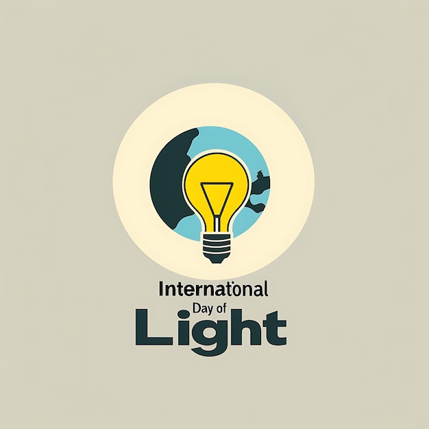 Foto vectorgrafiek voor de internationale dag van het licht