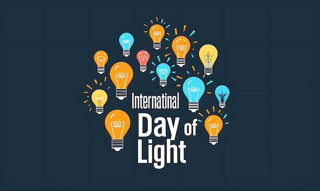 Vectorgrafiek voor de Internationale Dag van het Licht