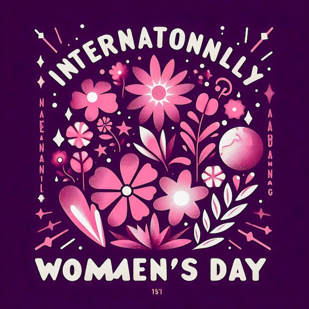 Foto vectorgrafiek voor de viering van de internationale vrouwendag ter versterking van de positie van vrouwen wereldwijd