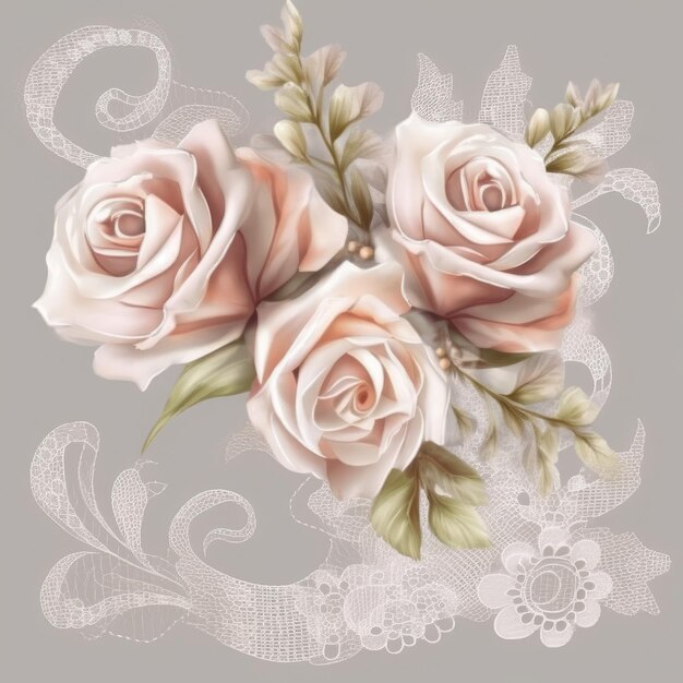 Vectorian elegant roze barokstijl naadloos bloemontwerp