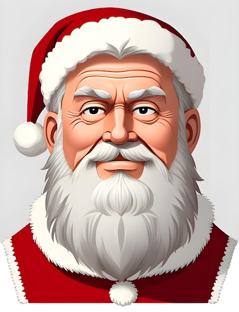 Foto vectorillustratie van de kerstman voor kerstontwerp