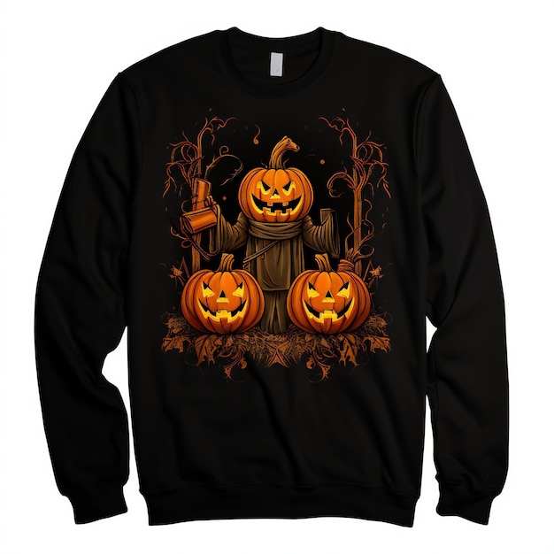 Photo vectorized halloween spirit tshirt design