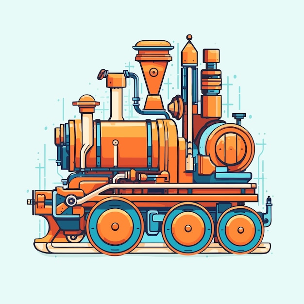 Vectorkunst over machinetechnologie