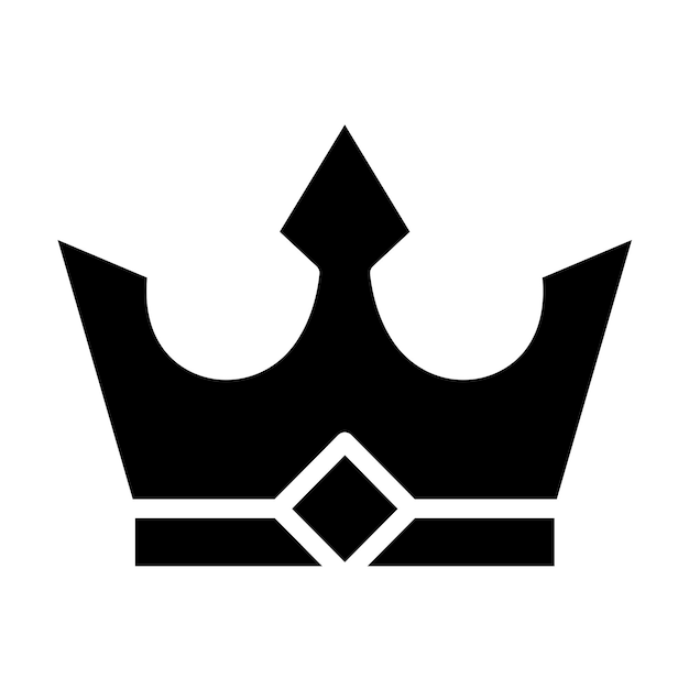 Vectorontwerp Kroon Icon Stijl