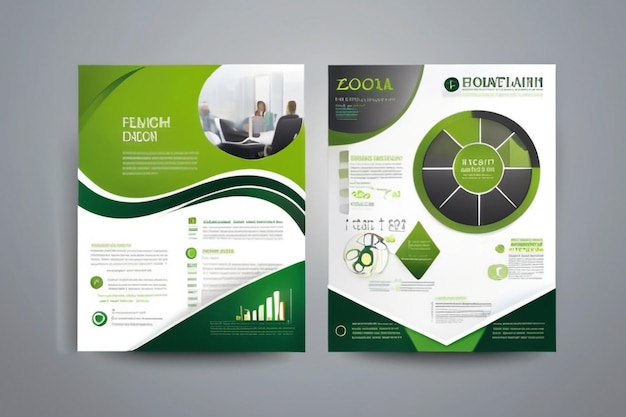 Vectorontwerp van een sjabloon voor een brochure AnnualReport Magazine Poster Corporate Presentation