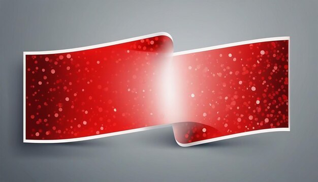 vectorredbannerstickerblankvectorsimpleclipartsetbackground red ribbon