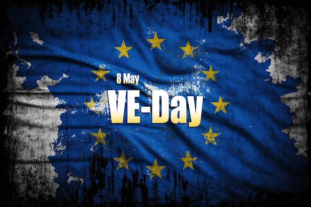 VEDay Victory in Europe Day Europe-vlag