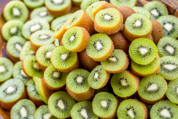 Veel gekonfijte kiwi-vruchten