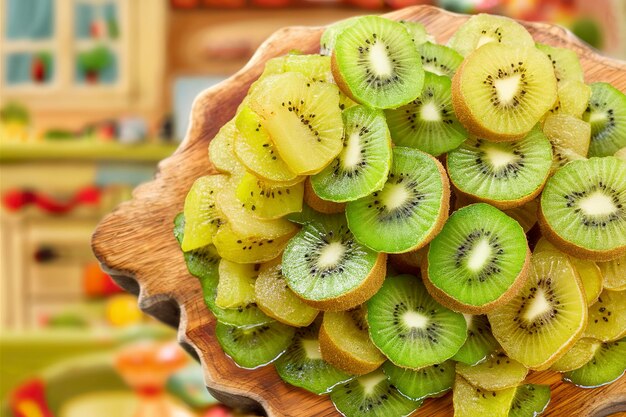 Veel gekonfijte kiwi-vruchten