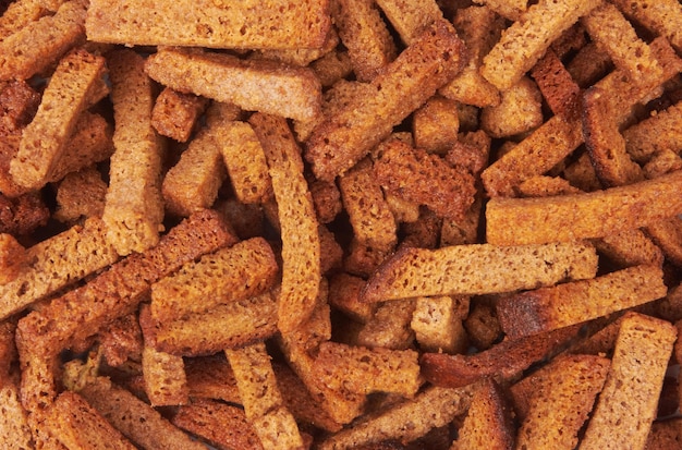 Veel kleine, zoute, gedroogde stukjes.