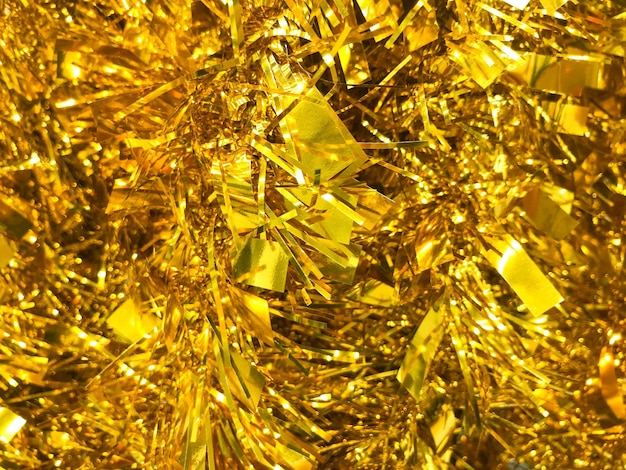 veel Nieuwjaars gouden krans kerst geel glanzende achtergrond