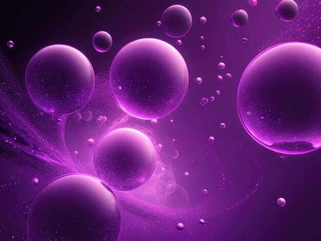 Veel paarse bubbels abstracte achtergrond
