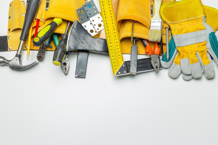 Foto veel tools op wit
