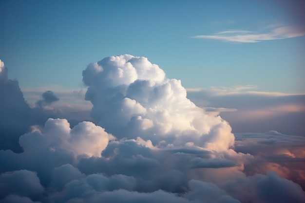 Veel wolken over de hemelachtergrond