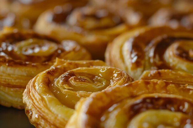 Veel zelfgemaakte zoete gebakjes Bakkerijproducten Generatieve AI