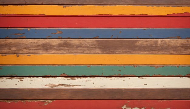 Foto veelkleurige achtergrond van planken kleurrijke houten textuur regenboog houtstructuur