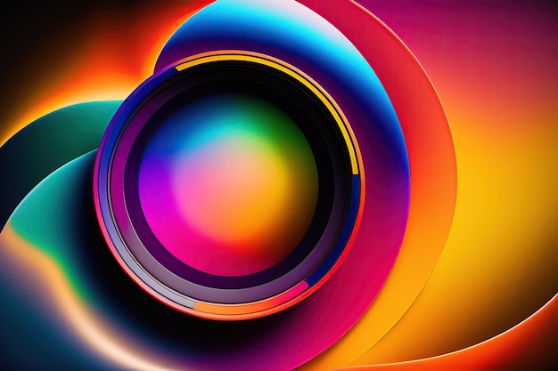 Veelkleurige camera lens achtergrond