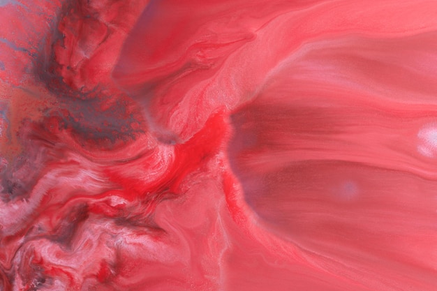 Veelkleurige creatieve abstracte achtergrond Rood roze alcohol inkt Golven vlekken vlekken en verfstreken marmeren textuur