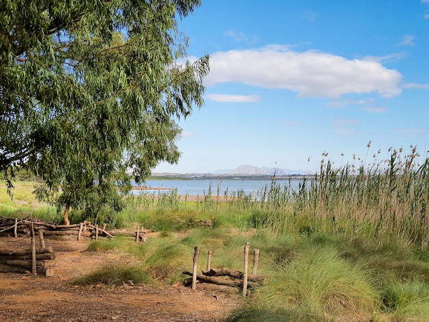 Vega Baja del Segura El lago azul del Parque Natural de las Lagunas de La Mata en Torrevieja