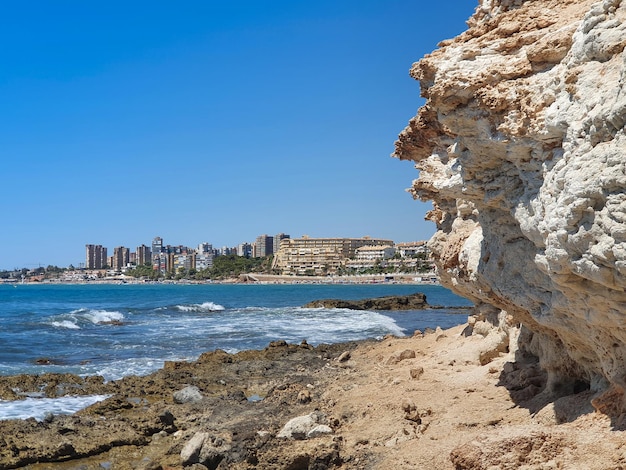 Vega Baja del Segura - Orihuela Costa -Paisajes junto al mar entre Cabo Roig y Campoamor Agua Marina