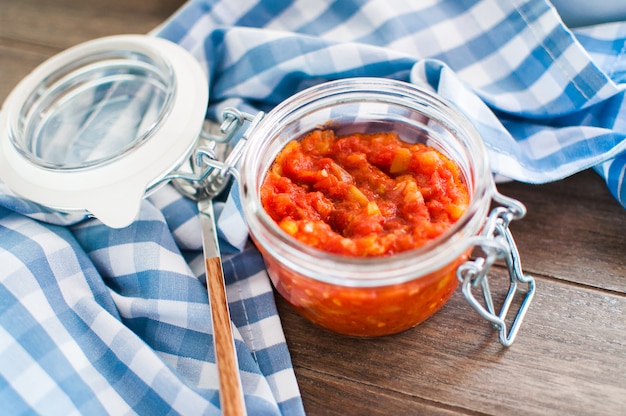 Vegan bolognese sauce with courgette