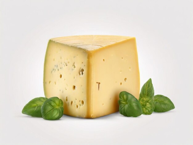 透明な背景に隔離されたベガンのチーズ