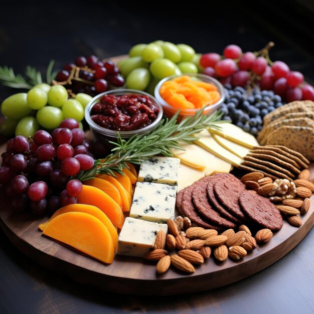 Vegan cheeseboard colorful flavorful and dairyfree