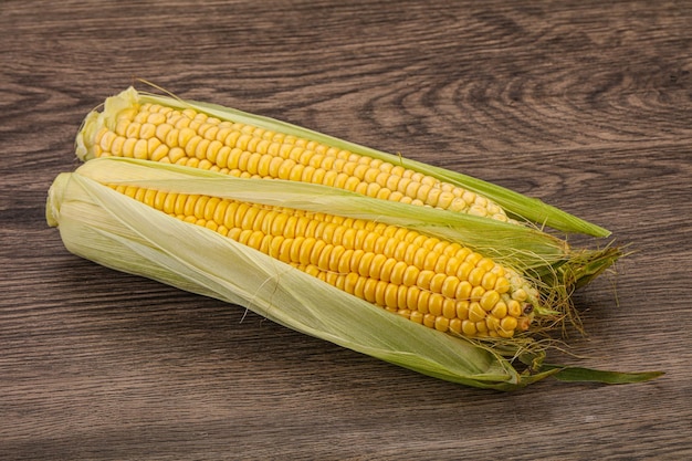 Vegan cuisine Ripe sweet corn