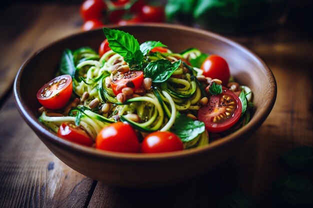 Vegan Detox Zoodle Salad