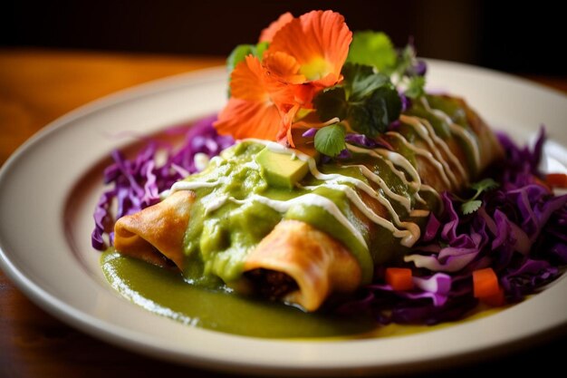 Vegan Jackfruit Enchiladas met Verde Sauce